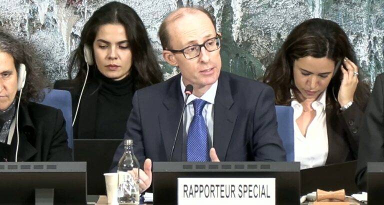 المقرر الخاص المعني بتعزيز وحماية حقوق الإنسان والحريات الأساسية في سياق مكافحة الإرهاب، البروفيسور بن سول