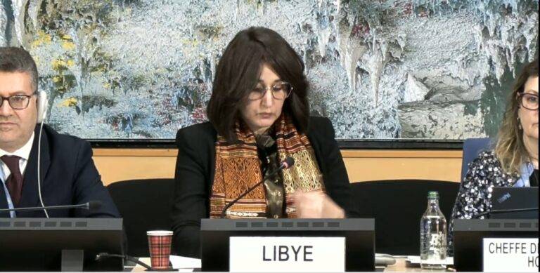 مندوبة ليبيا لدى مجلس حقوق الإنسان