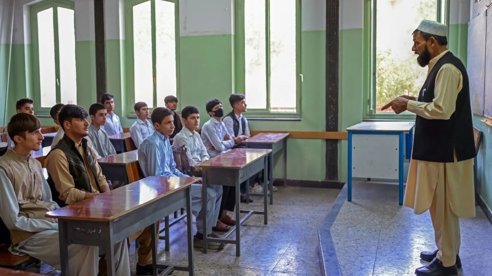 أحد الفصول الدراسية في أفغانستان