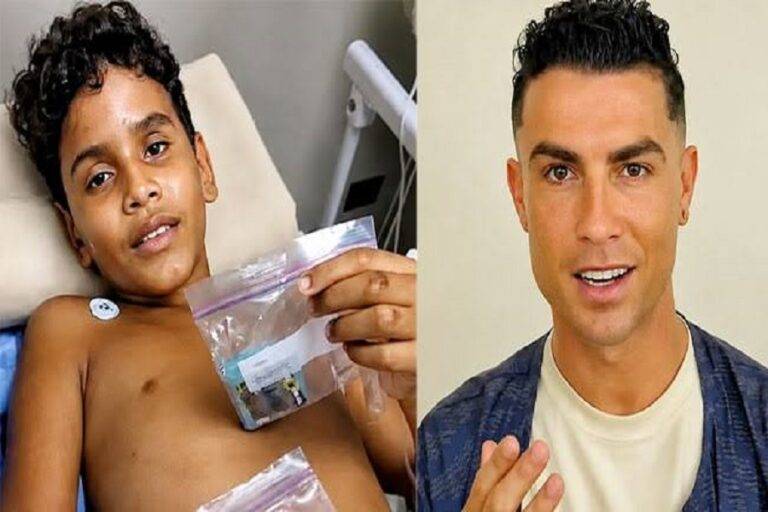 رونالدو يتضامن مع طفل فنزويلي ناج من الزلزال