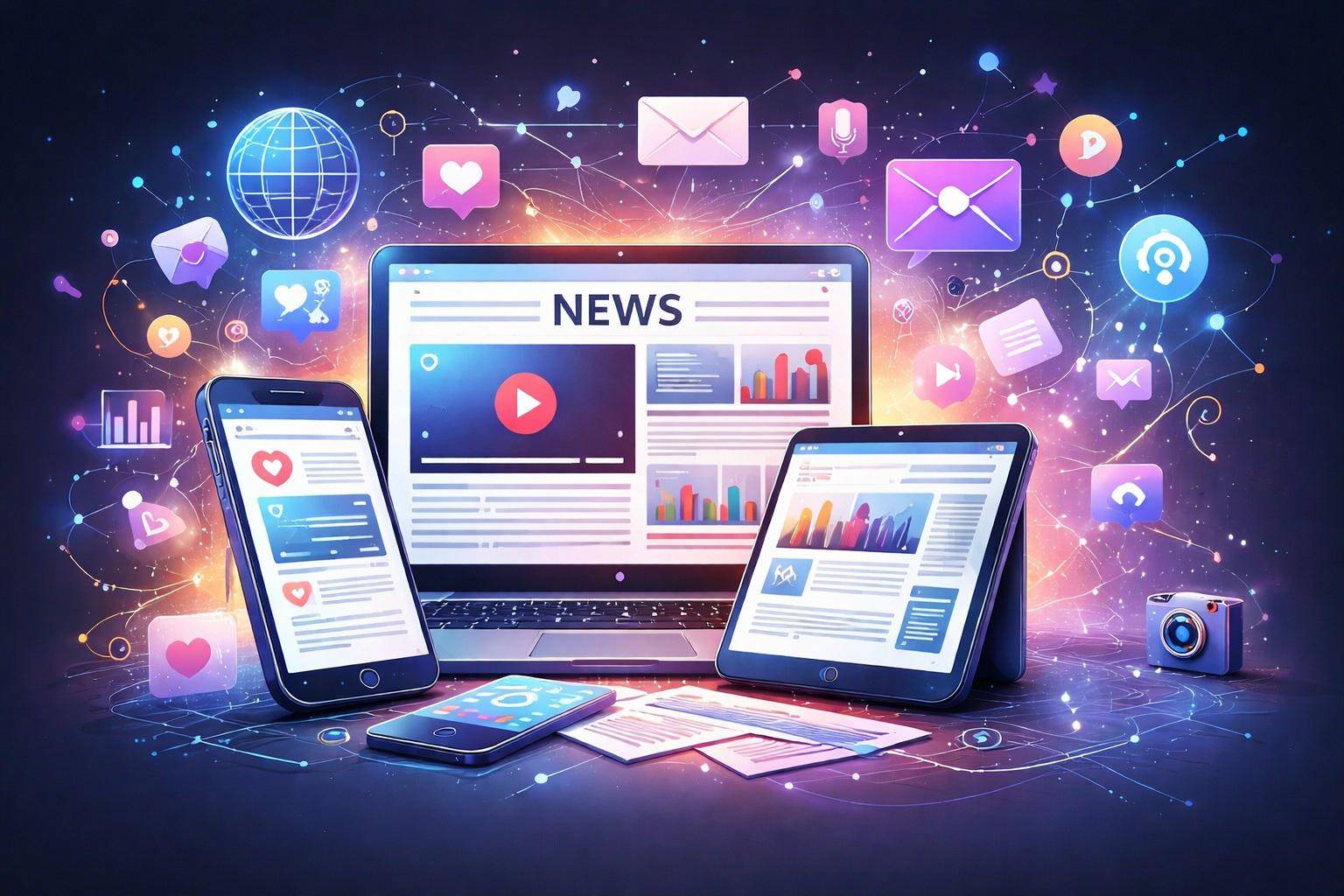 التضليل الرقمي عبر وسائل الإعلام