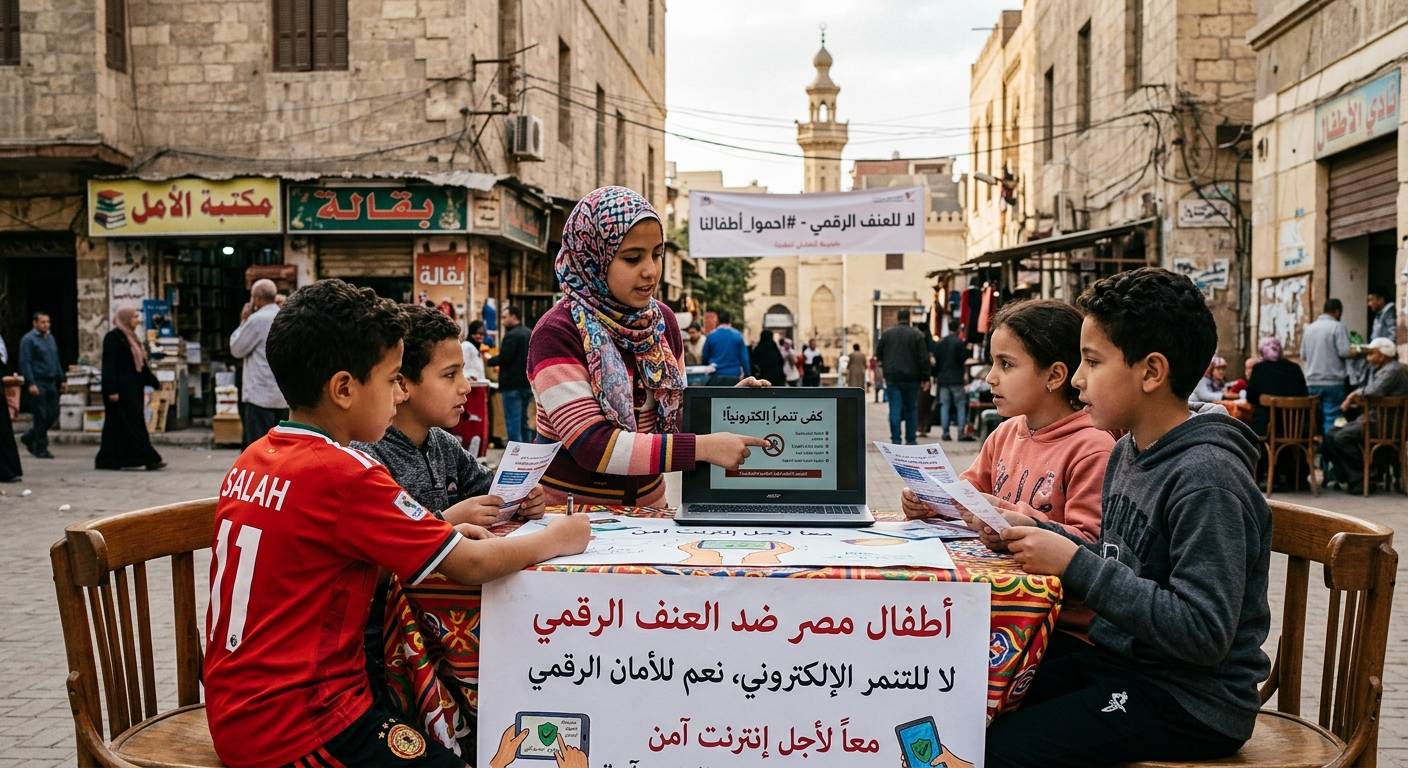 مكافحة العنف الرقمي- تعبيرية