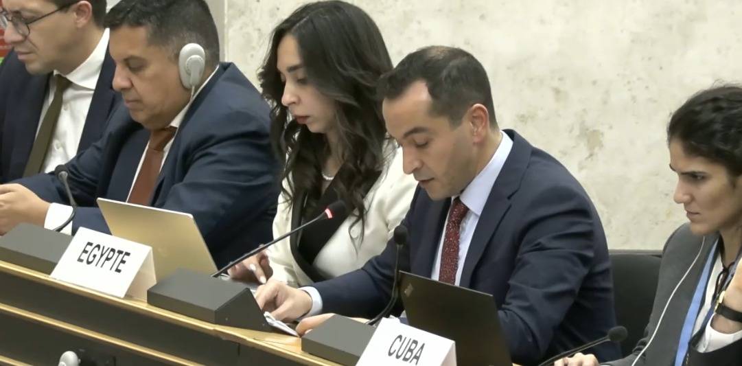 لقطة من جلسة حقوق الإنسان