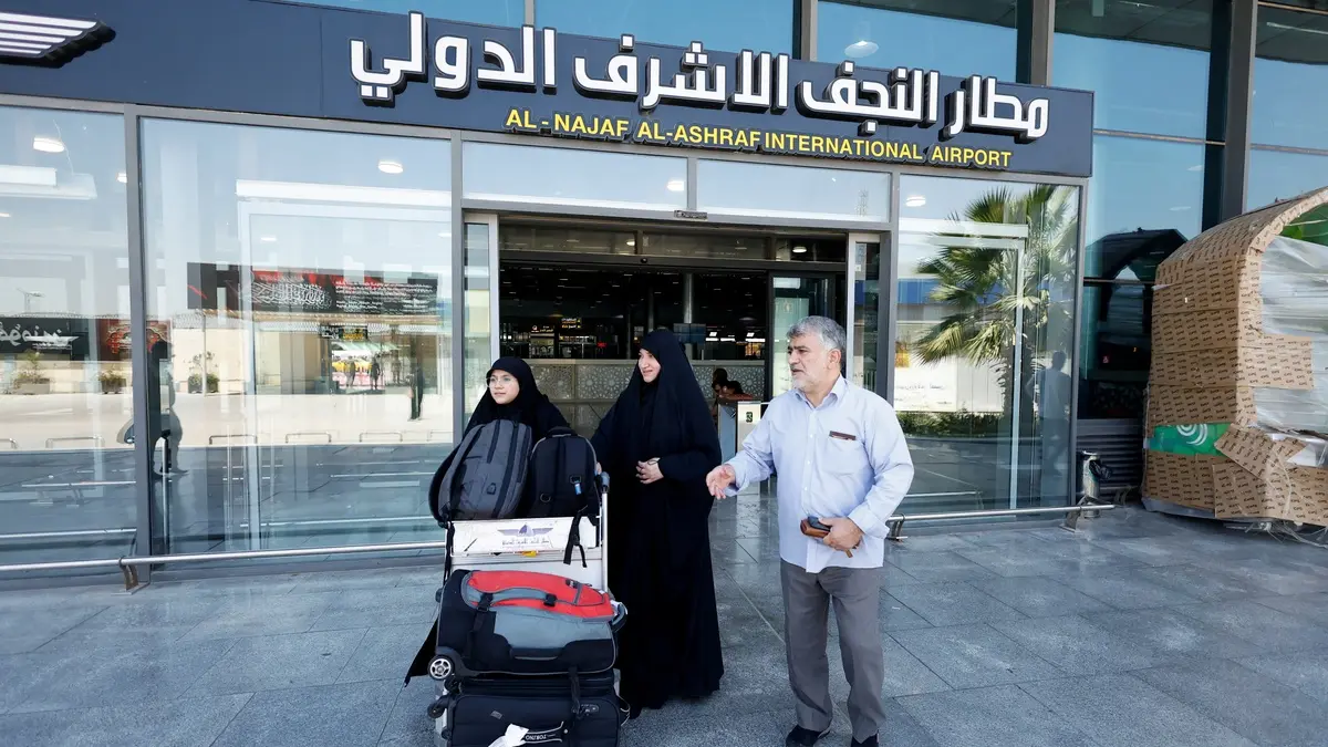 ارتباك في مطار النجف بعد تعليق الرحلات مع إيران